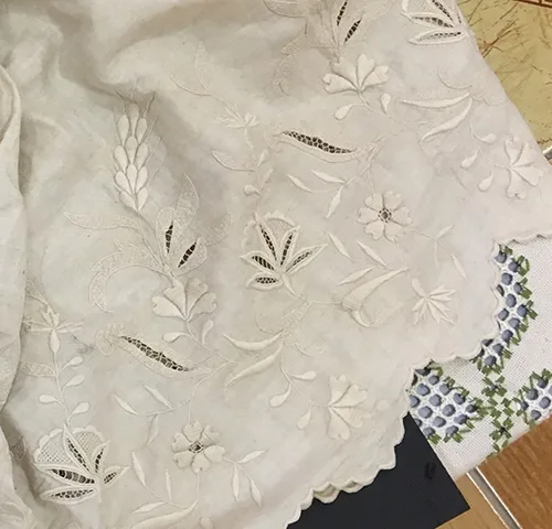 Female skirt with beautiful lace pattern 19th century