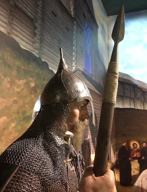 Reconstruction of warrior attire from Kyivan Rus