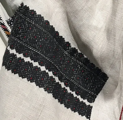 authentic Ukrainian embroidery pattern from Podillia region
