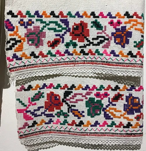 Ukrainian embroidered wedding kerchiefs