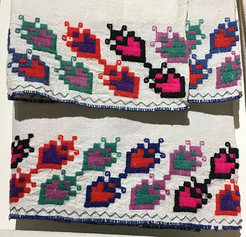Ukrainian embroidered wedding kerchiefs