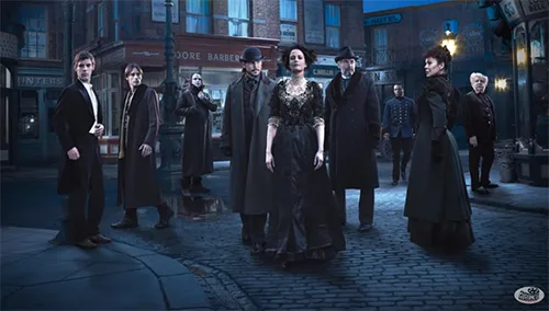 Movie costumes of Vanessa Ives from Penny Dreadful series. Her day dresses and outerwear
