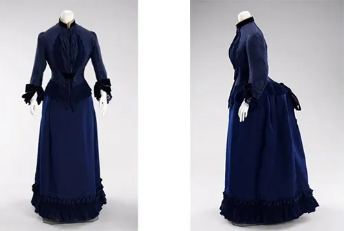 late 19th-century gown by Emile Pingat from 1885
