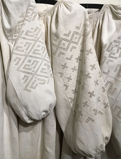 Whitework and openwork on Ukrainian embroidered shirts