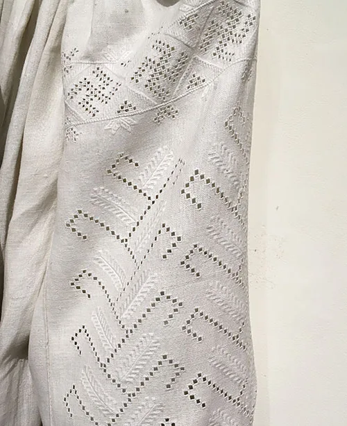 Whitework and openwork on Ukrainian embroidered shirts