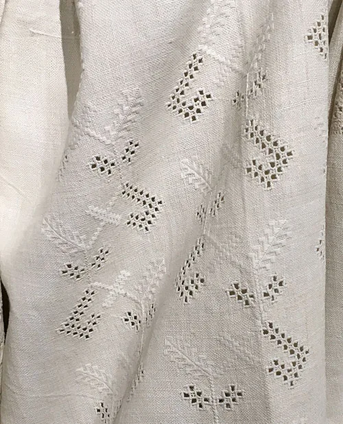 Whitework and openwork on Ukrainian embroidered shirts