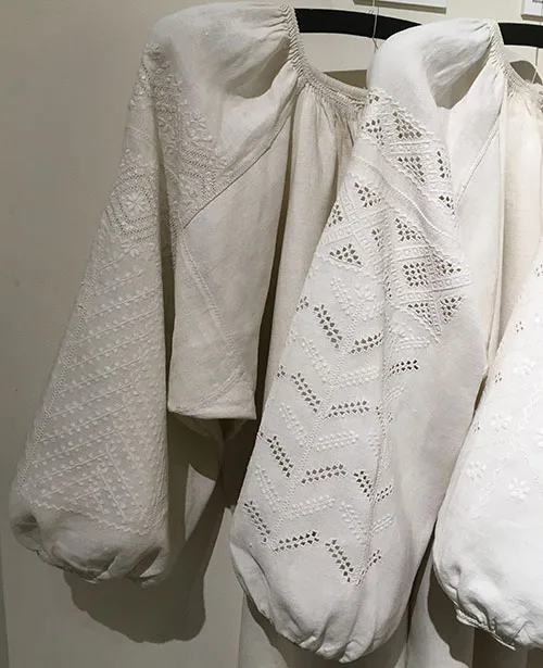 Whitework and openwork on Ukrainian embroidered shirts