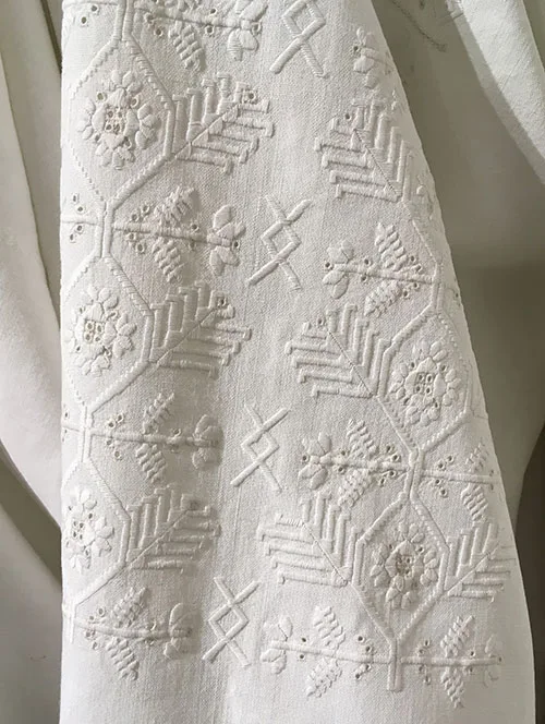 Whitework and openwork on Ukrainian embroidered shirts