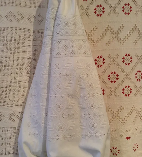 Whitework in Central Ukraine. Magnificent embroidered shirts adorned with whitework