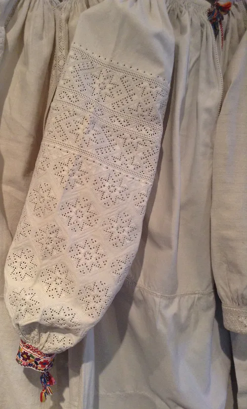Whitework in Central Ukraine. Magnificent embroidered shirts adorned with whitework