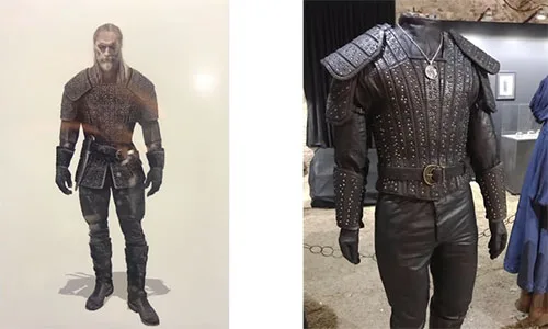 Show costumes in The Witcher fantasy drama series