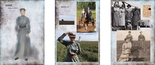 Show costumes in Canadian Anne with an E series