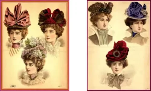French fashion plates, 1895, 1897