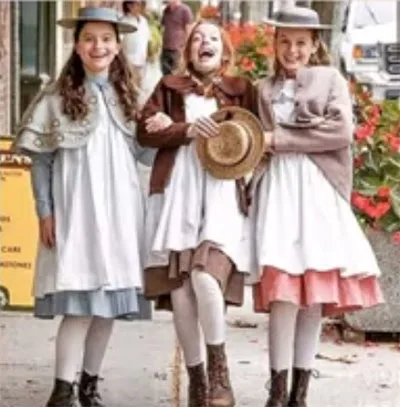 Stage costumes in Anne with an E TV show
