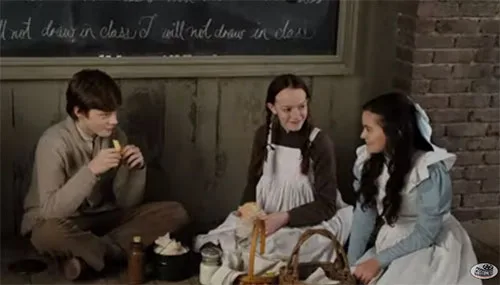 Stage costumes in Anne with an E TV show
