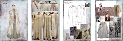 Show costumes in Canadian Anne with an E series