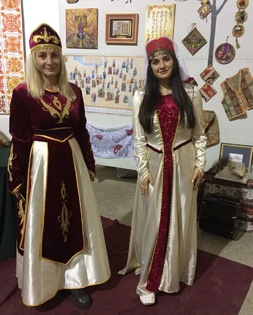 Armenian women’s headdresses. Some married women had their chin and mouth covered with kerchief