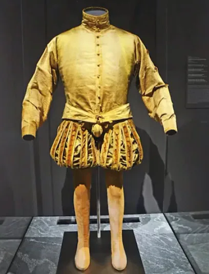 Men’s attire in Europe in the 16th century. German Renaissance outfit