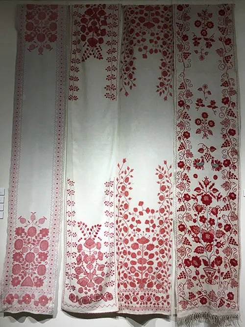 Ukrainian embroidered wedding towels with the Tree-of-Life motif