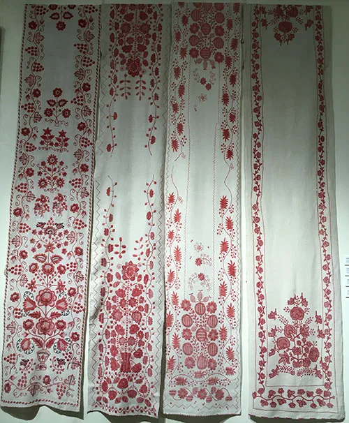 Ukrainian embroidered wedding towels with the Tree-of-Life motif