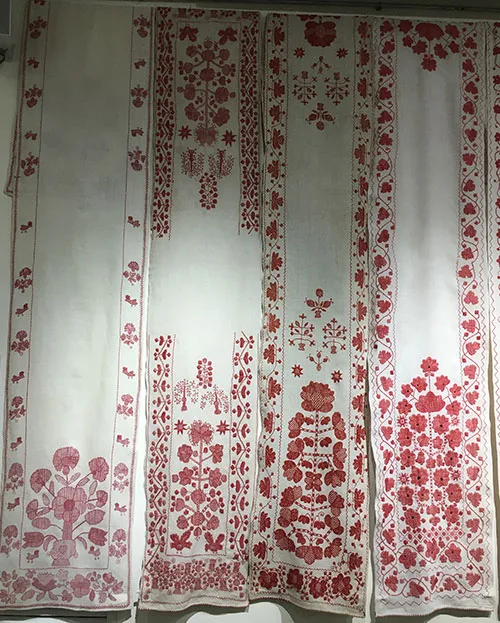 Ukrainian embroidered wedding towels with the Tree-of-Life motif