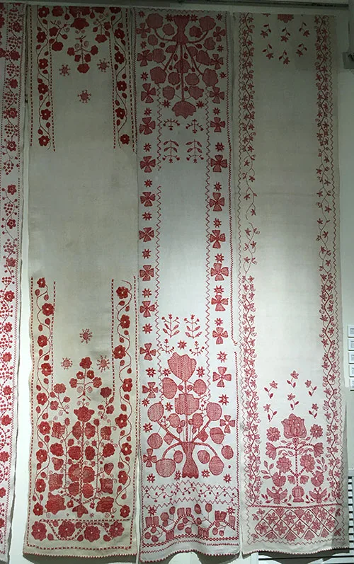 Ukrainian embroidered wedding towels with the Tree-of-Life motif