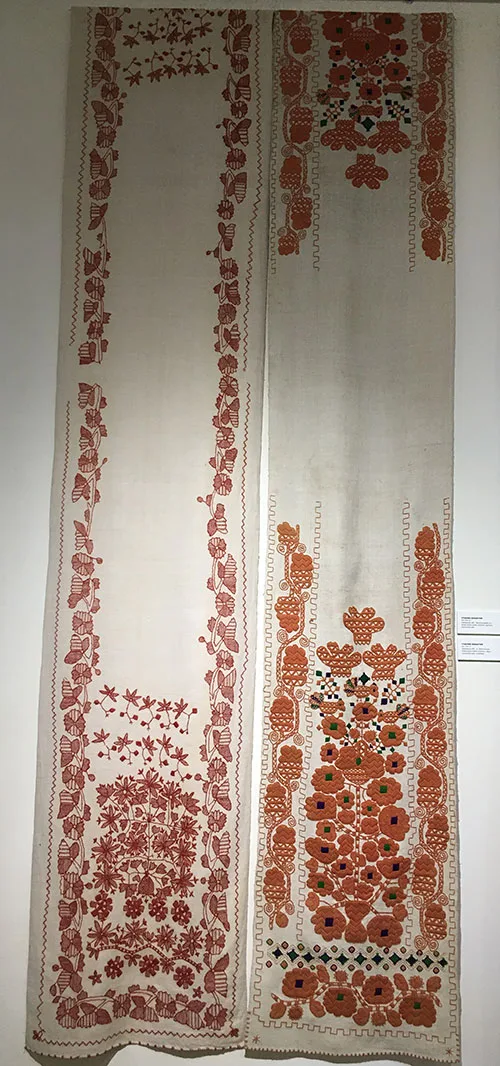 Ukrainian embroidered wedding towels with the Tree-of-Life motif