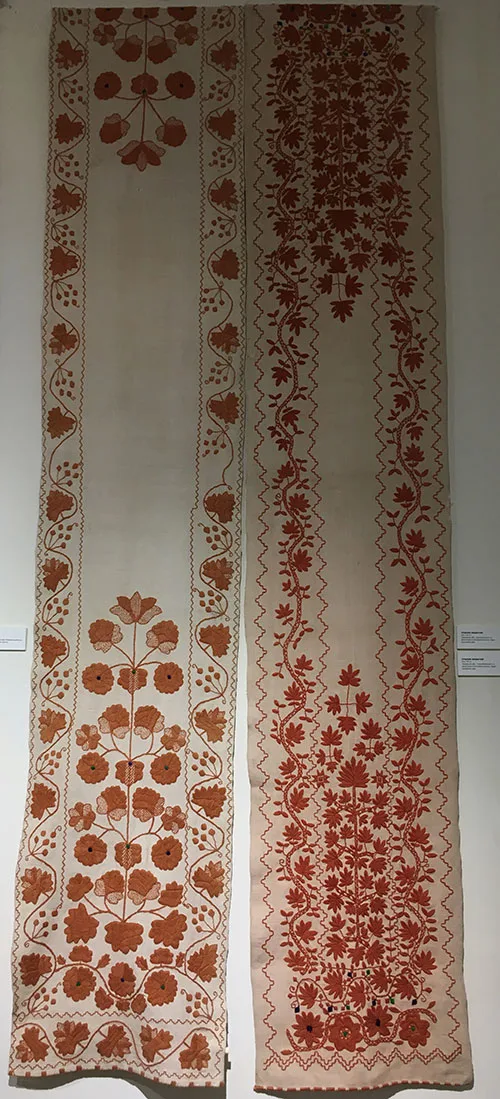 Ukrainian embroidered wedding towels with the Tree-of-Life motif