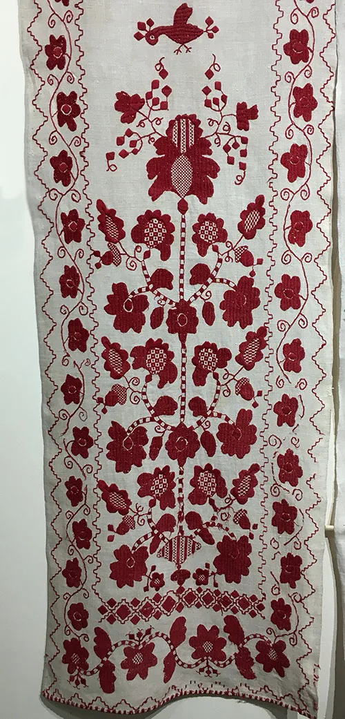 Ukrainian embroidered wedding towels with the Tree-of-Life motif