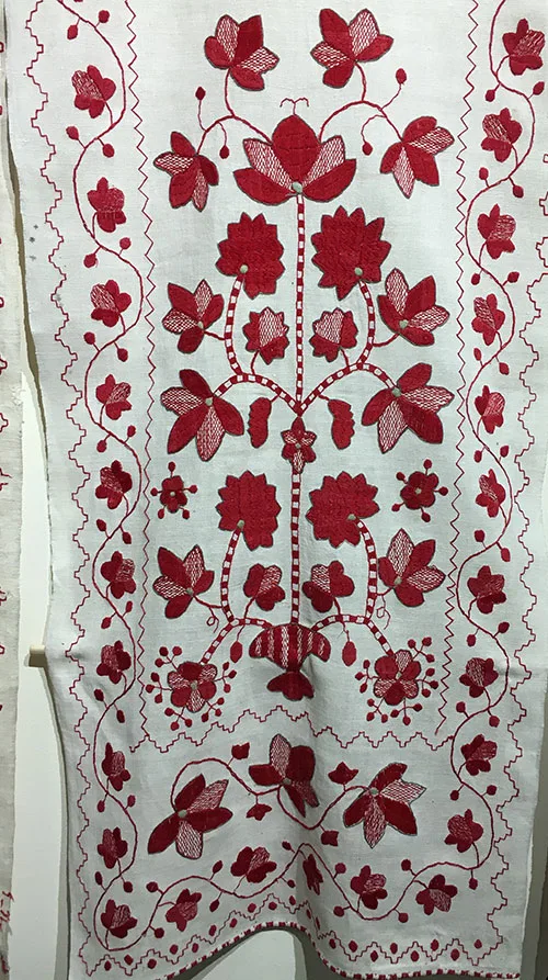 Ukrainian embroidered wedding towels with the Tree-of-Life motif