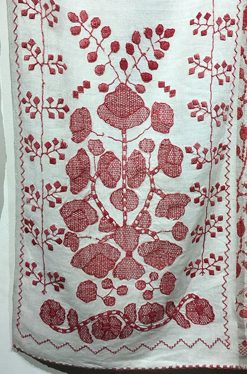 Ukrainian embroidered wedding towels with the Tree-of-Life motif