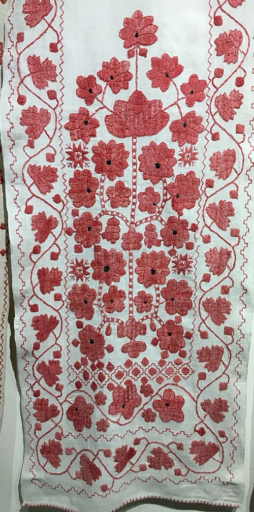 Ukrainian embroidered wedding towels with the Tree-of-Life motif
