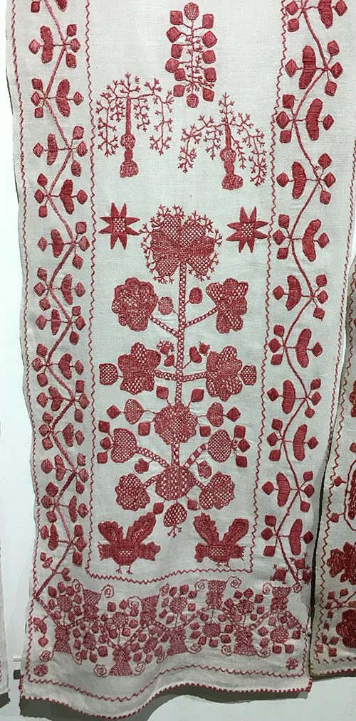 Ukrainian embroidered wedding towels with the Tree-of-Life motif