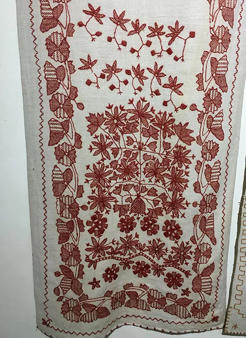 Ukrainian embroidered wedding towels with the Tree-of-Life motif