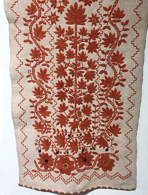 Ukrainian embroidered wedding towels with the Tree-of-Life motif