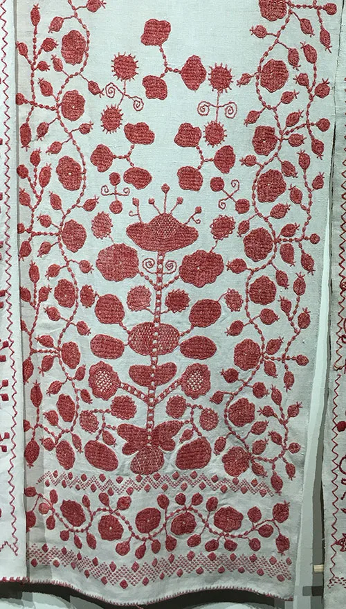 Ukrainian embroidered wedding towels with the Tree-of-Life motif