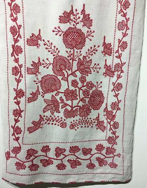 Ukrainian embroidered wedding towels with the Tree-of-Life motif