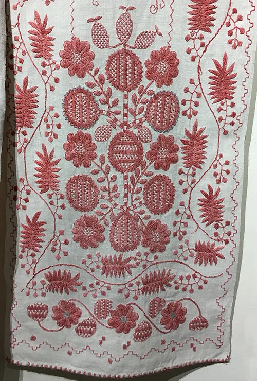 Ukrainian embroidered wedding towels with the Tree-of-Life motif