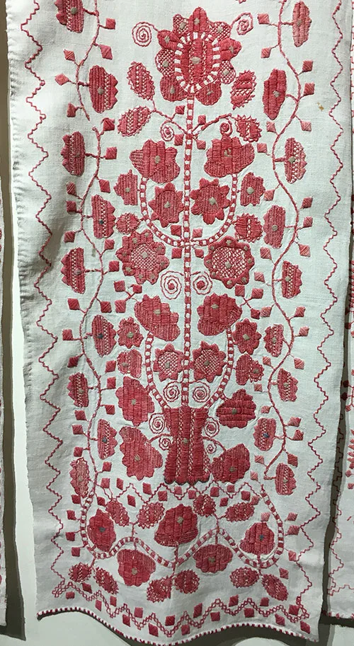 Ukrainian embroidered wedding towels with the Tree-of-Life motif