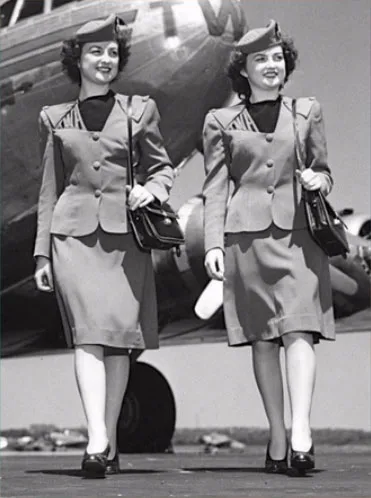 Cabin crew fashion throughout time