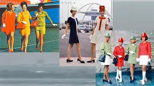 Cabin crew fashion throughout time