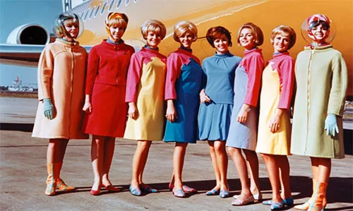 Cabin crew fashion throughout time