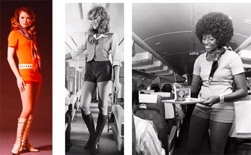 Cabin crew fashion throughout time