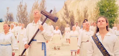 Movie costumes in folk horror film Midsommar