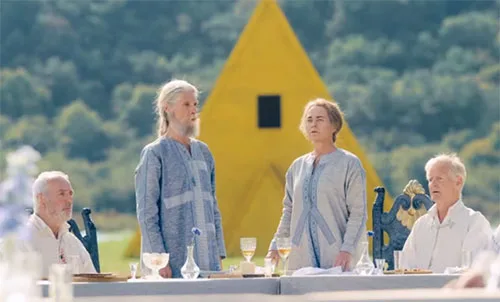 Movie costumes in folk horror film Midsommar