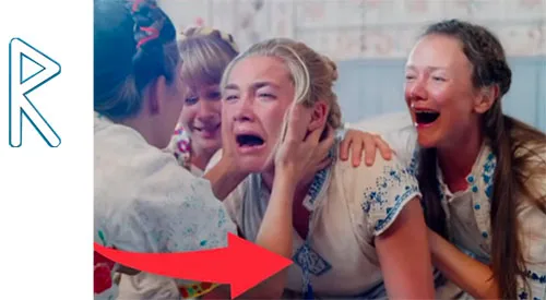 Movie costumes in folk horror film Midsommar