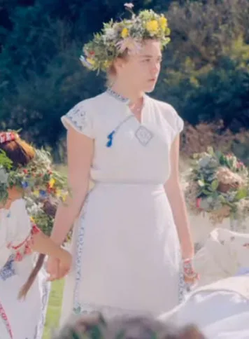 Movie costumes in folk horror film Midsommar