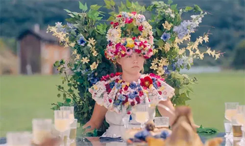 Movie costumes in folk horror film Midsommar