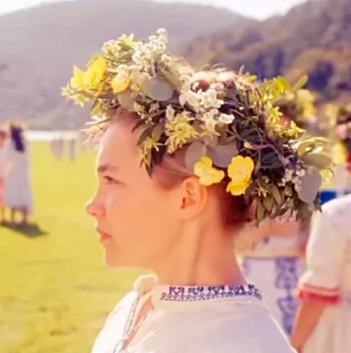 Movie costumes in folk horror film Midsommar