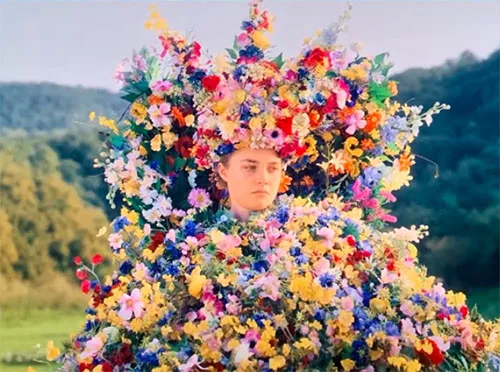 Movie costumes in folk horror film Midsommar